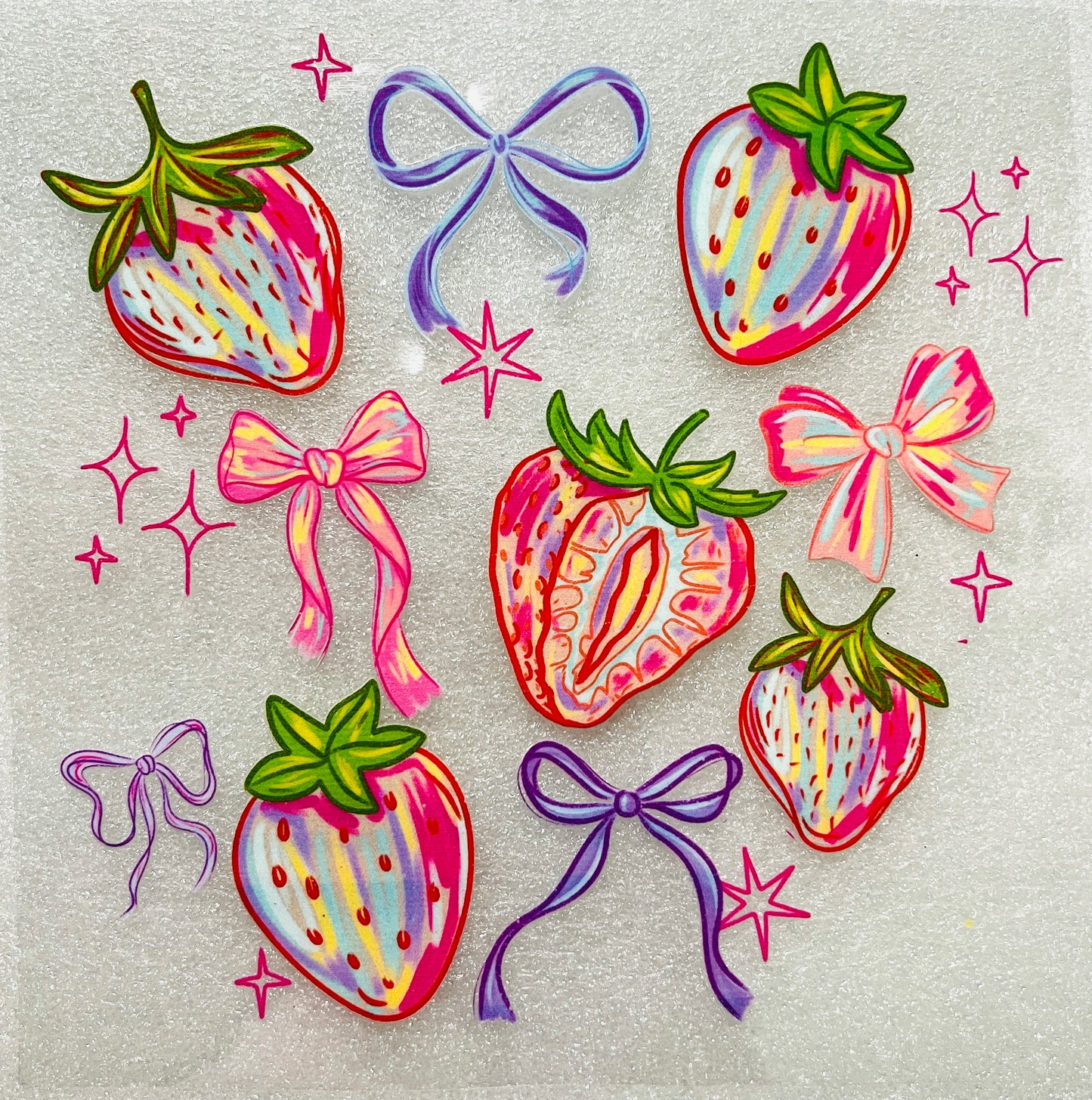 Bows, Flowers, Fruit, Hearts etc